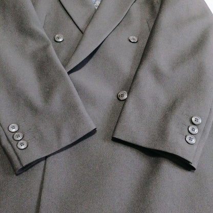 5-piece set double suit setup black lapel pin y2k coming-of-age ceremony