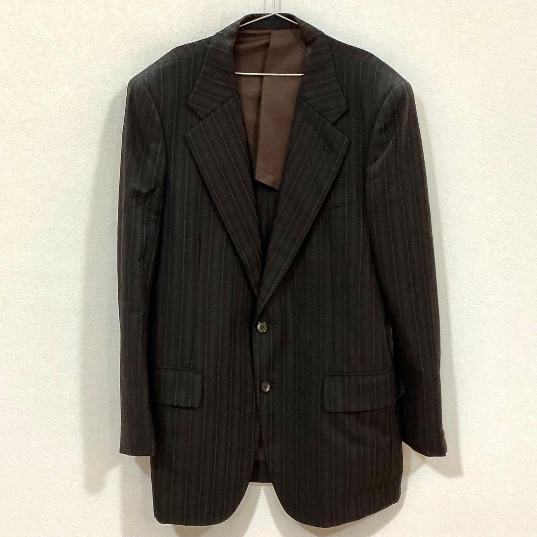 [Eisenbergs] Cashmere blend striped set-up suit 1 size