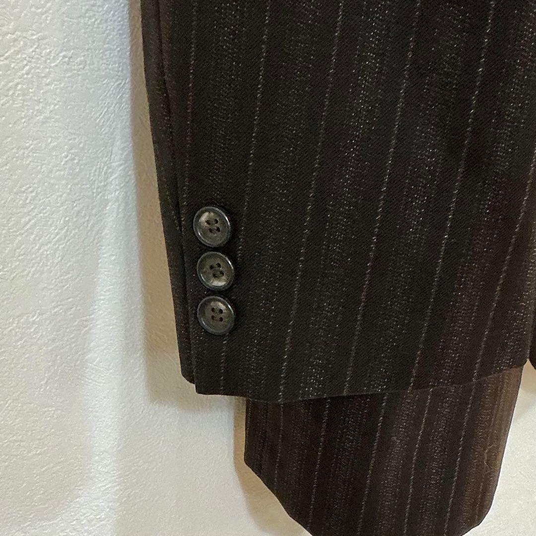 [Eisenbergs] Cashmere blend striped set-up suit 1 size