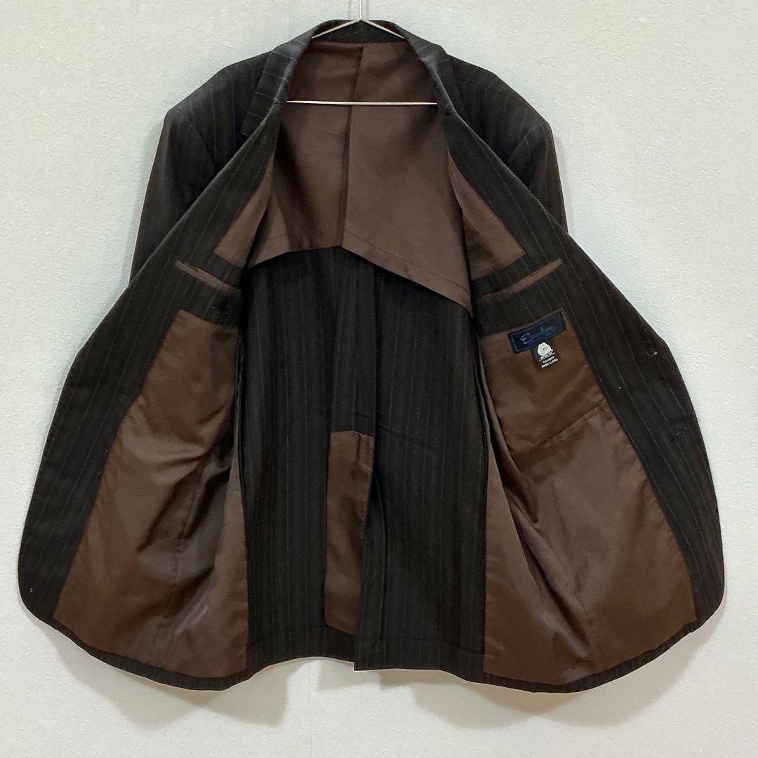 [Eisenbergs] Cashmere blend striped set-up suit 1 size