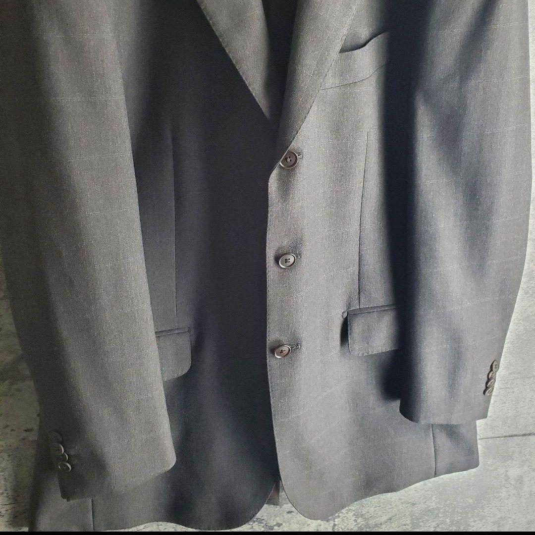 Three Piece Window Pen Setup Suit Charcoal Gray