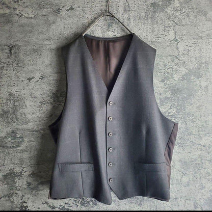 Three Piece Window Pen Setup Suit Charcoal Gray