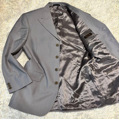 [VALENTINO] Made in Italy Striped Suit Setup Gray XL
