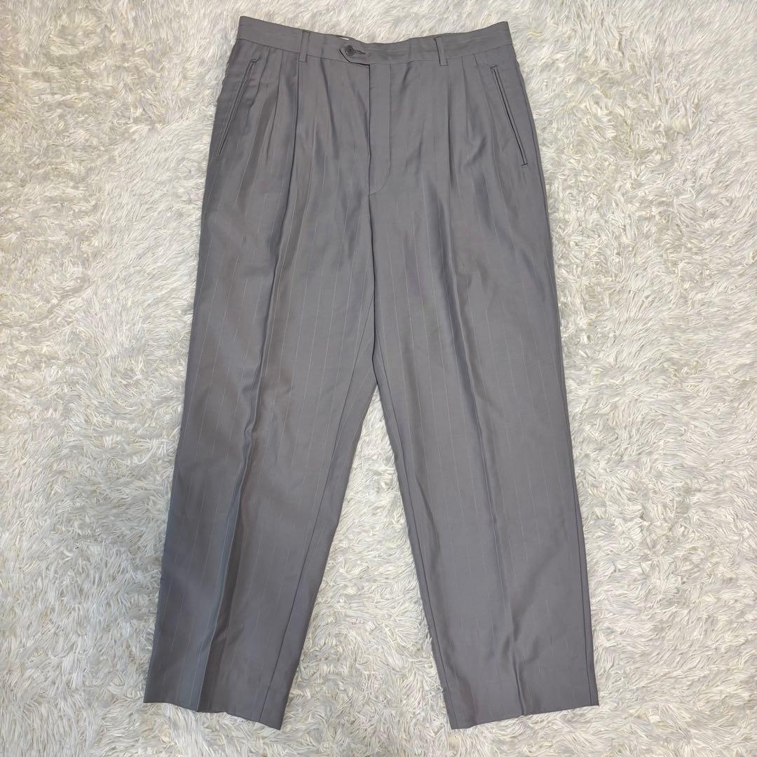 [VALENTINO] Made in Italy Striped Suit Setup Gray XL