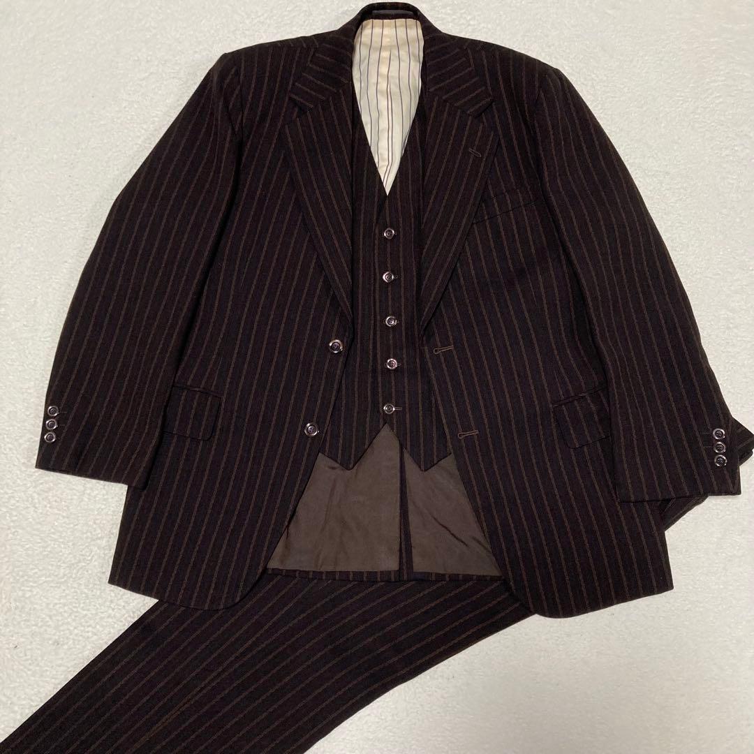 Showa vintage 3P three-piece suit with MADE IN ENGLAND notation