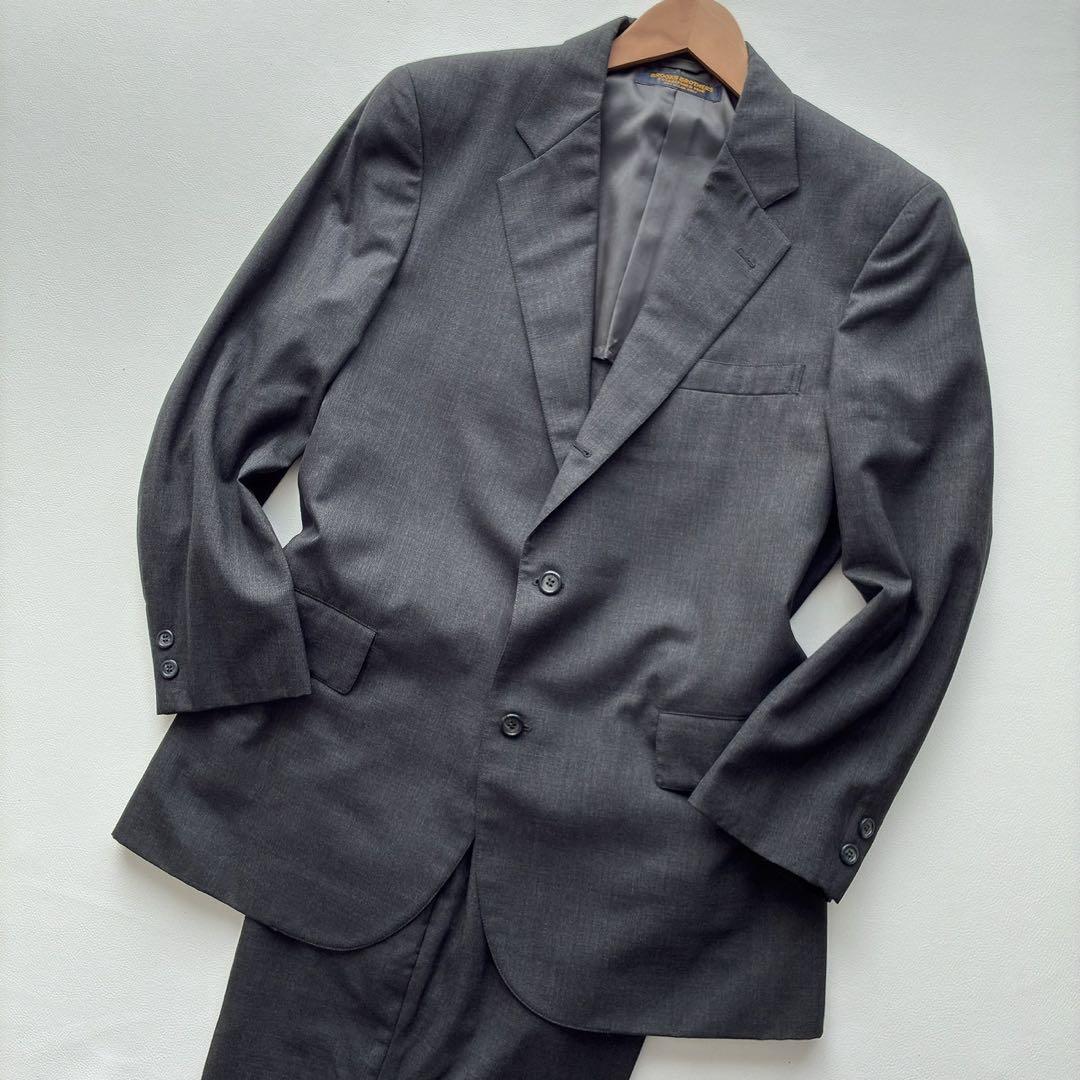 AB6 size Brooks Brothers Dark Gray Suit Setup Made in Japan