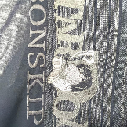 Bonskip Striped Vest Pants Setup (L) Embroidered Hooded