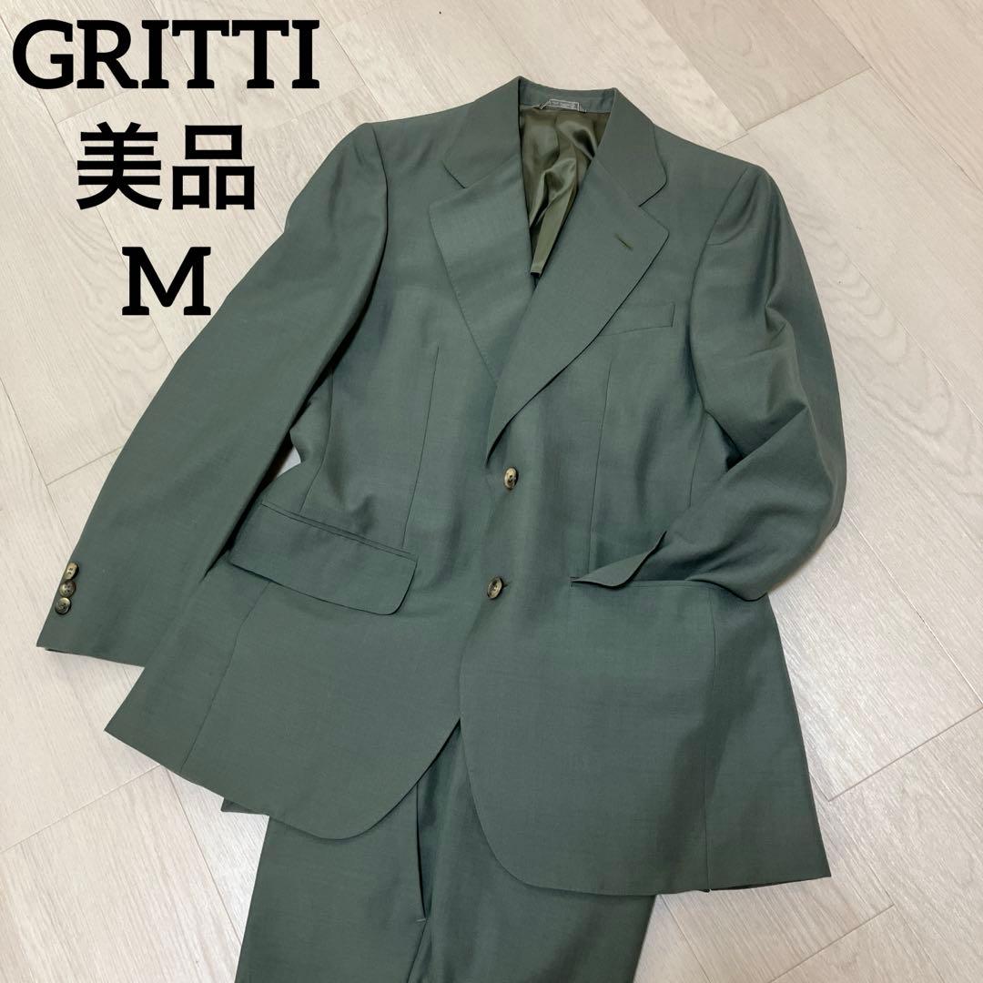 Rare color mint green GRITTI Zegna men's suit setup M