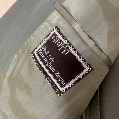 Rare color mint green GRITTI Zegna men's suit setup M