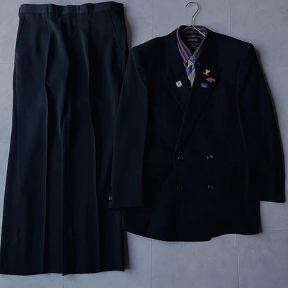 90s Double Suit Dior Tie Shirt Pins Superb 5 Piece Set