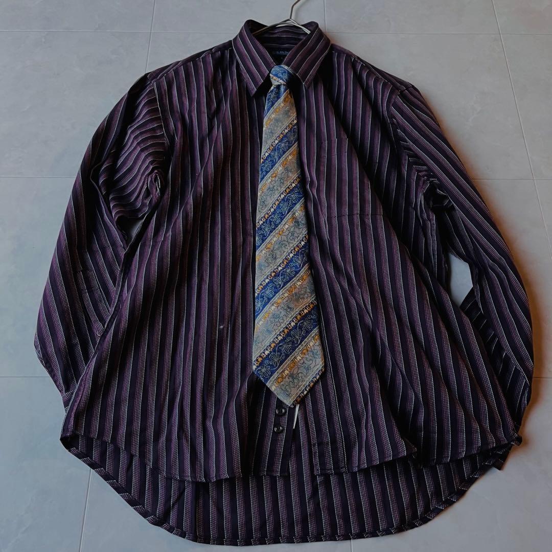 90s Double Suit Dior Tie Shirt Pins Superb 5 Piece Set