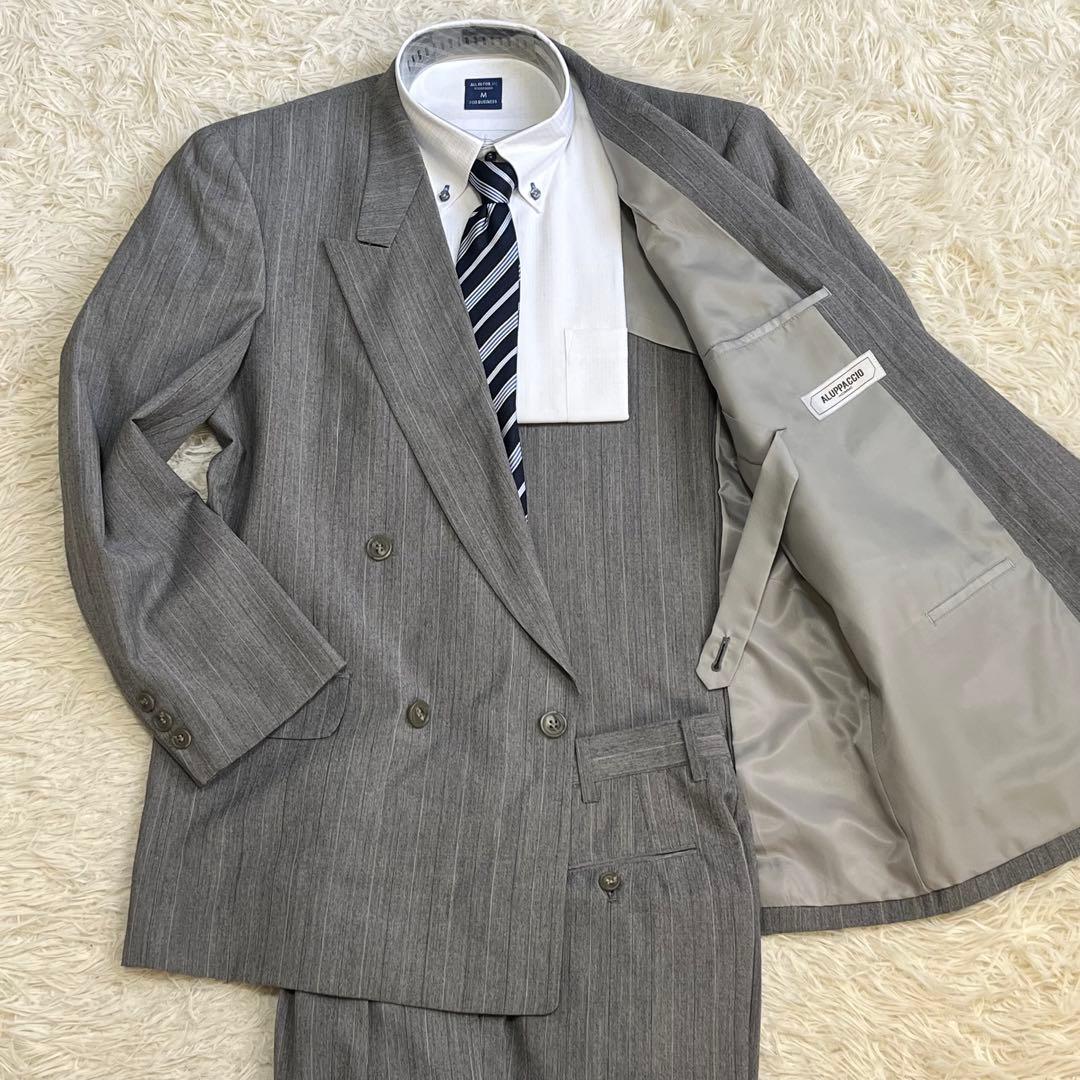 ✨Good condition✨ ALUPPACCIO double breasted business casual gray M