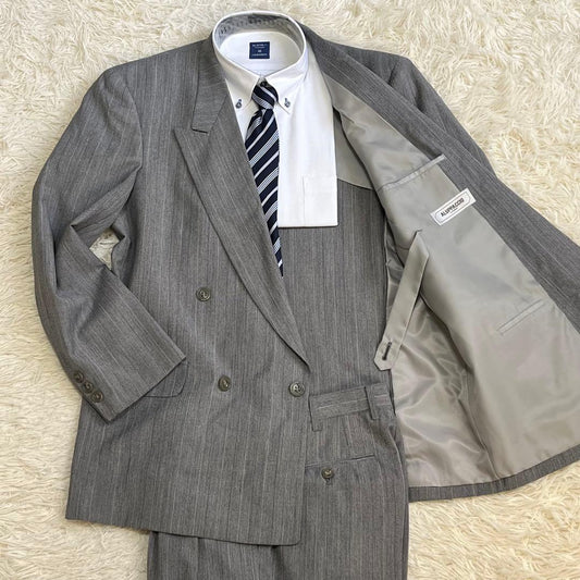 ✨Good condition✨ ALUPPACCIO double breasted business casual gray M