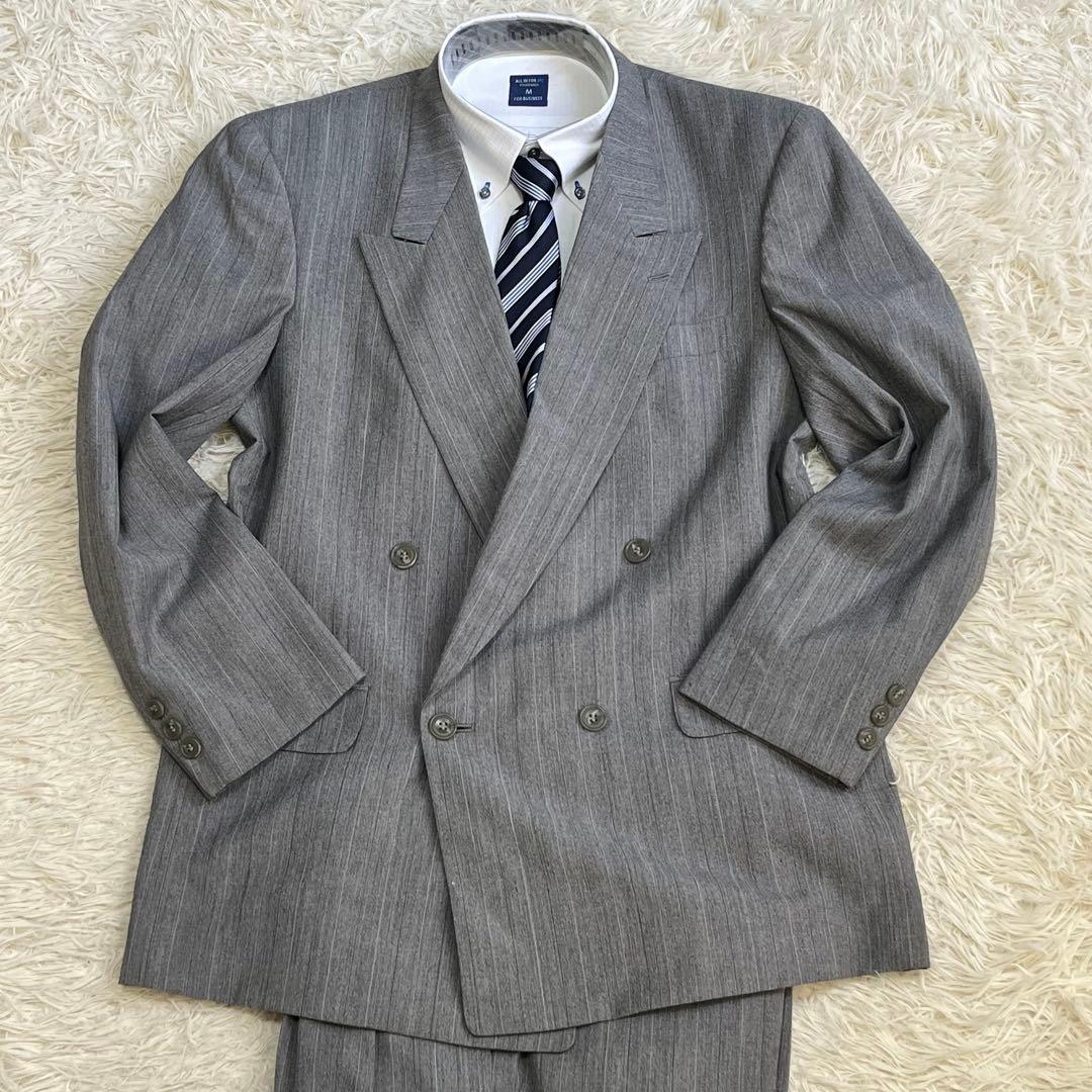 ✨Good condition✨ ALUPPACCIO double breasted business casual gray M