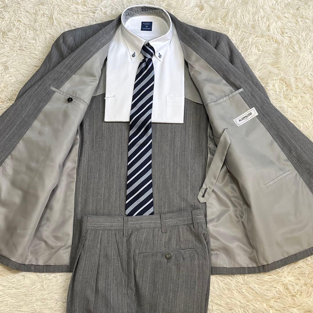 ✨Good condition✨ ALUPPACCIO double breasted business casual gray M