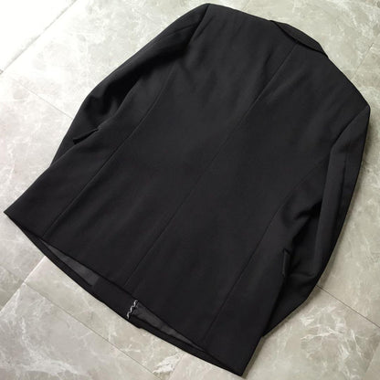00s vintage double breasted suit setup black ceremony A3