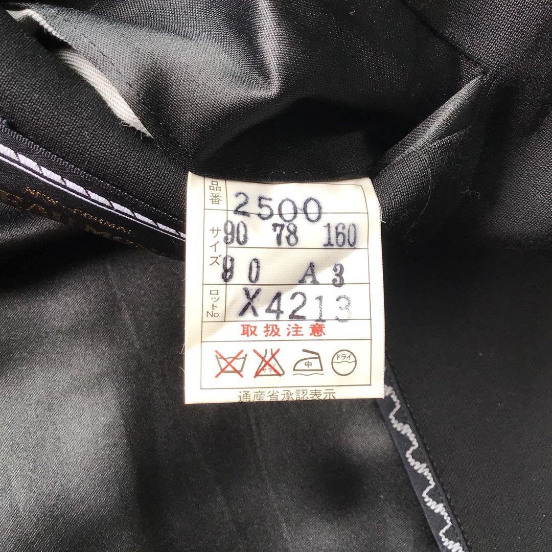 00s vintage double breasted suit setup black ceremony A3