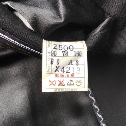 00s vintage double breasted suit setup black ceremony A3