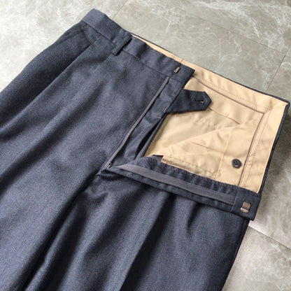 Vintage Double Breasted Suit Setup Dark Gray Wool Mode