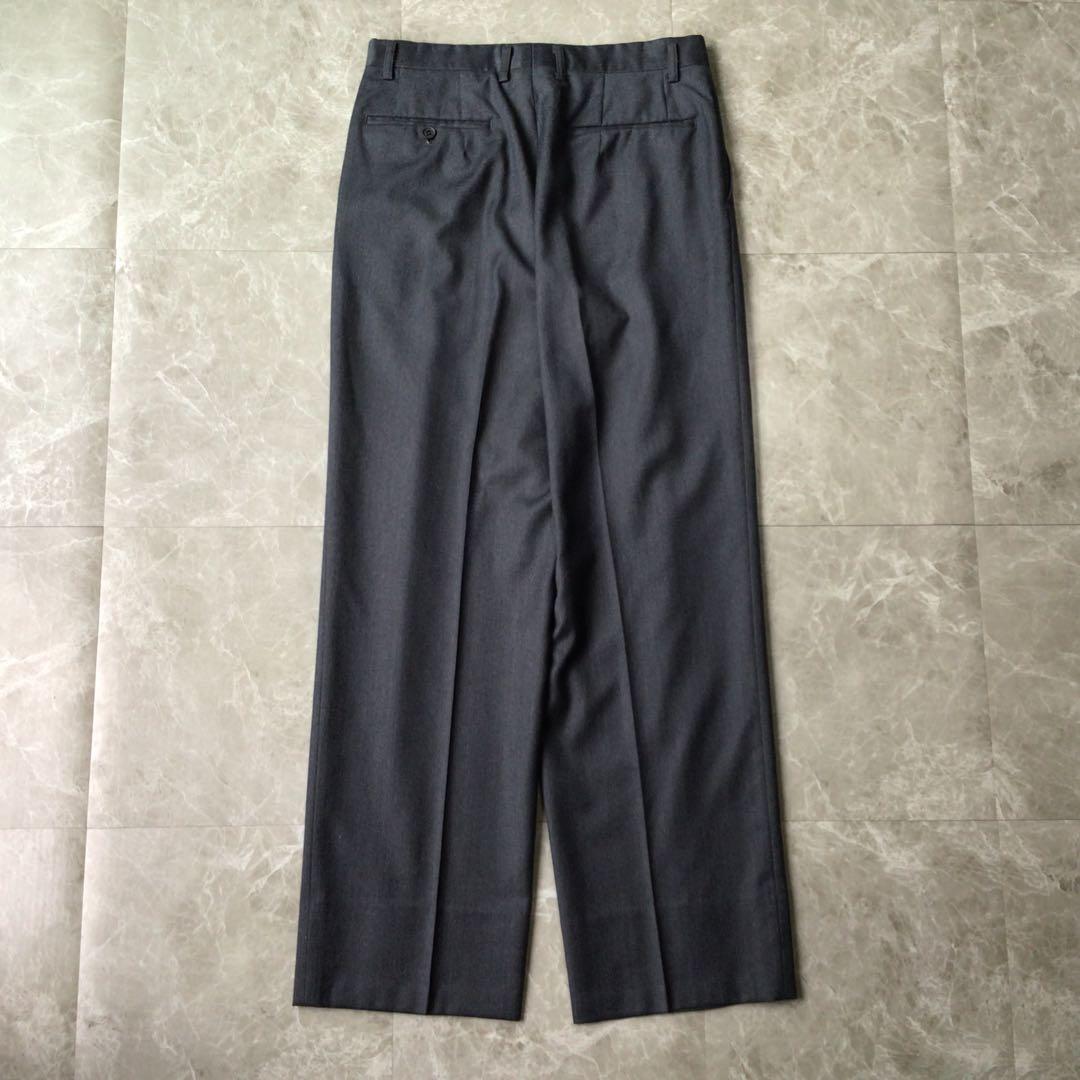 Vintage Double Breasted Suit Setup Dark Gray Wool Mode