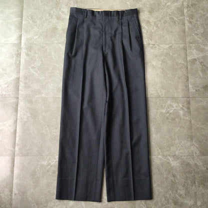 Vintage Double Breasted Suit Setup Dark Gray Wool Mode