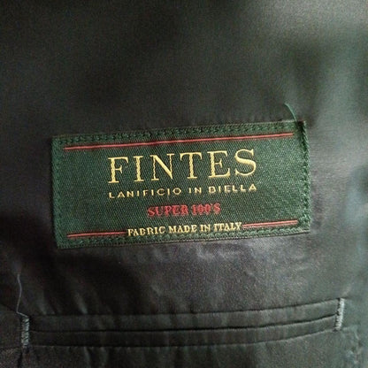 FINTES Suit Setup Plaid Plaid Charcoal Gray LL
