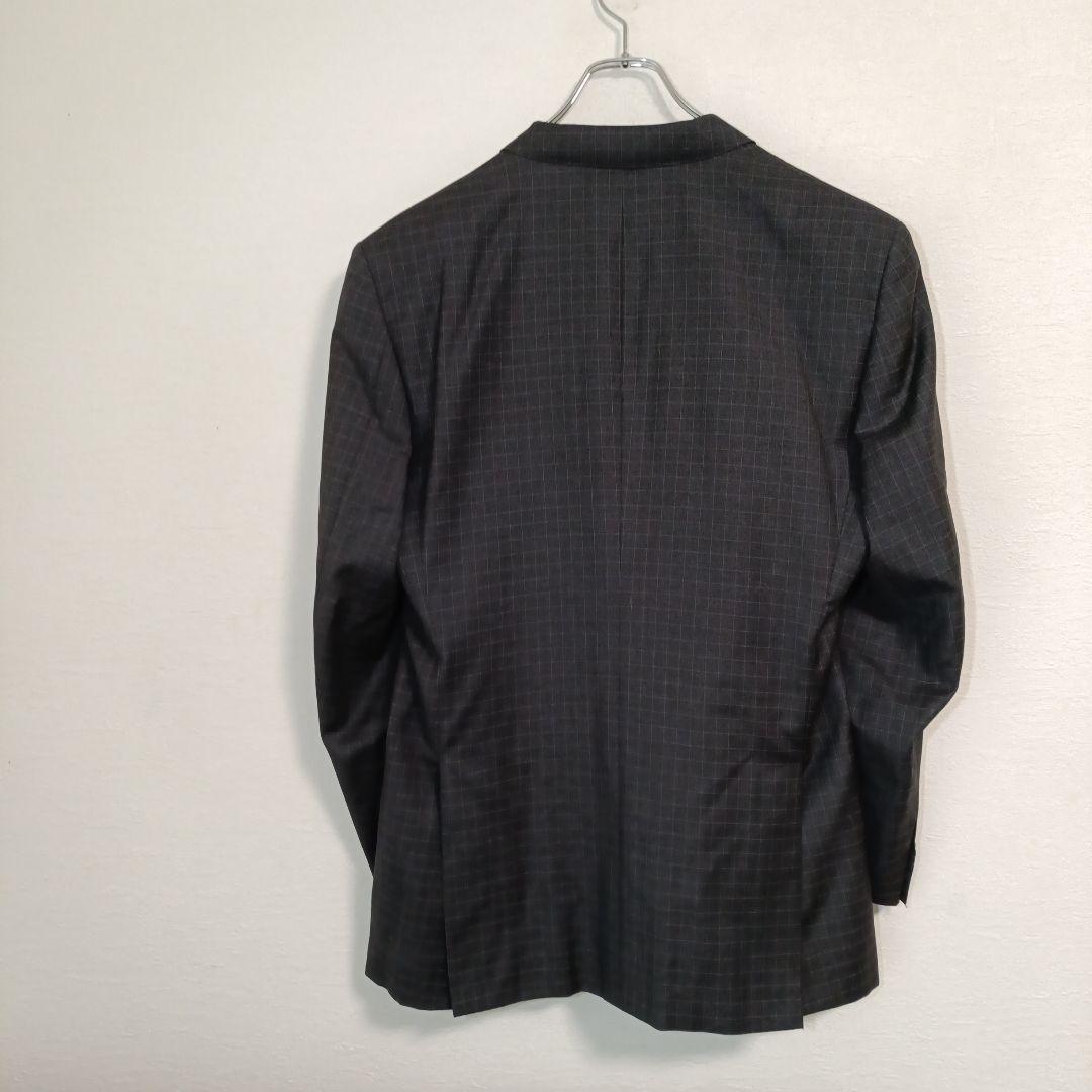 FINTES Suit Setup Plaid Plaid Charcoal Gray LL