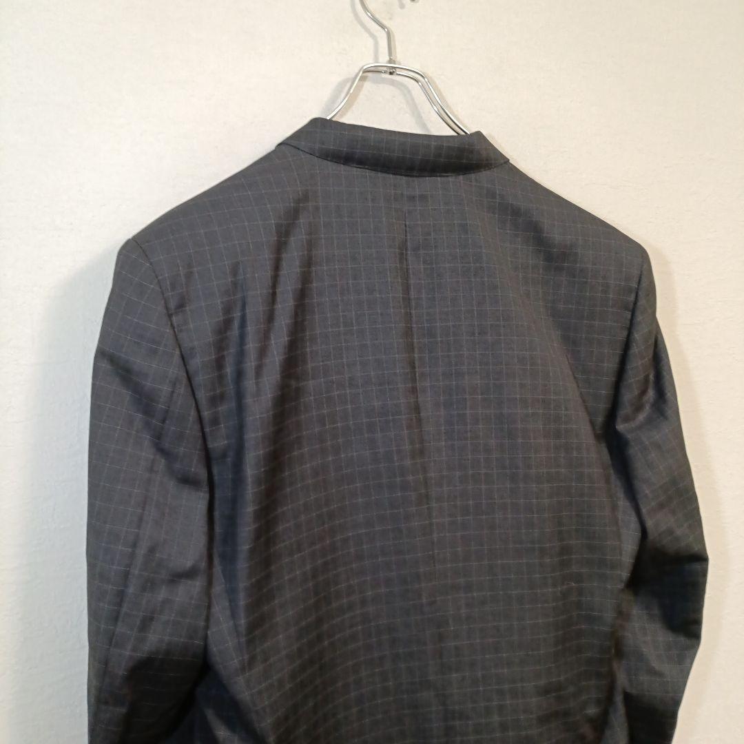 FINTES Suit Setup Plaid Plaid Charcoal Gray LL