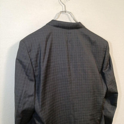 FINTES Suit Setup Plaid Plaid Charcoal Gray LL