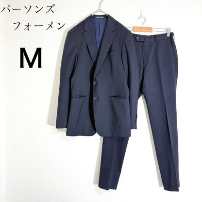 Parsons for Men Setup Suit Navy Striped Slim Business M