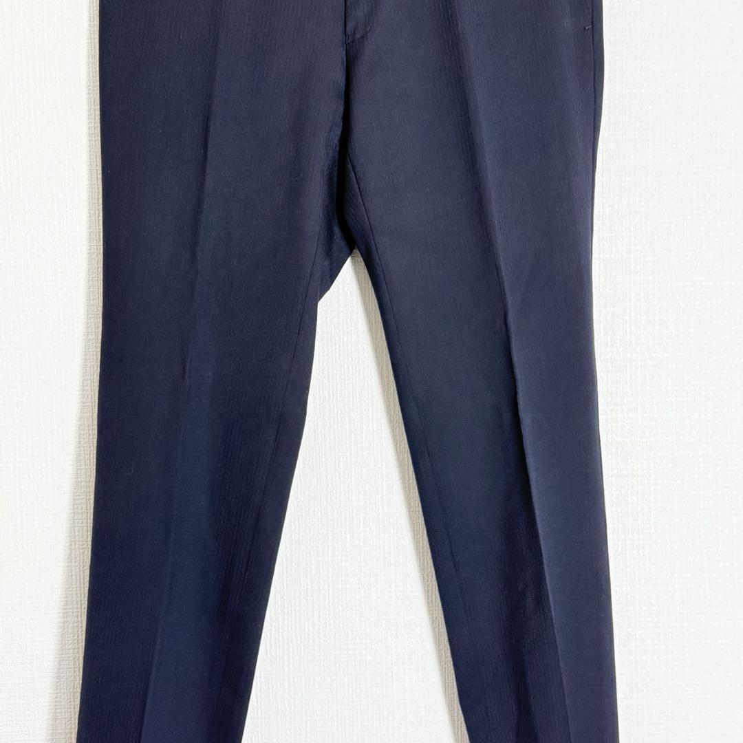 Parsons for Men Setup Suit Navy Striped Slim Business M