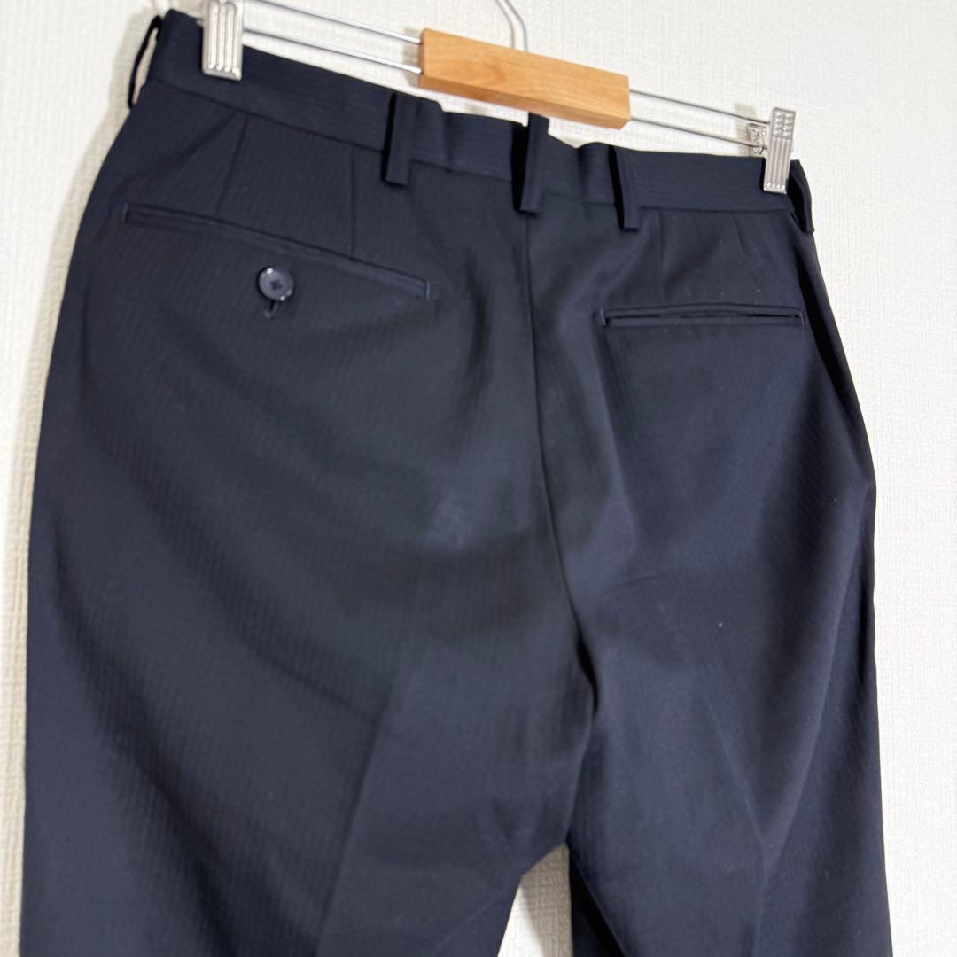 Parsons for Men Setup Suit Navy Striped Slim Business M