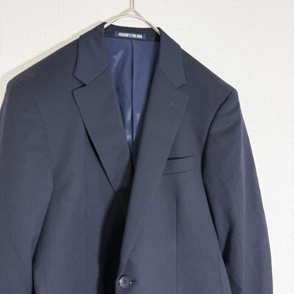 Parsons for Men Setup Suit Navy Striped Slim Business M