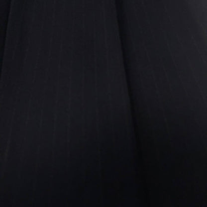 [vintage] Double breasted setup black striped cashmere blend M