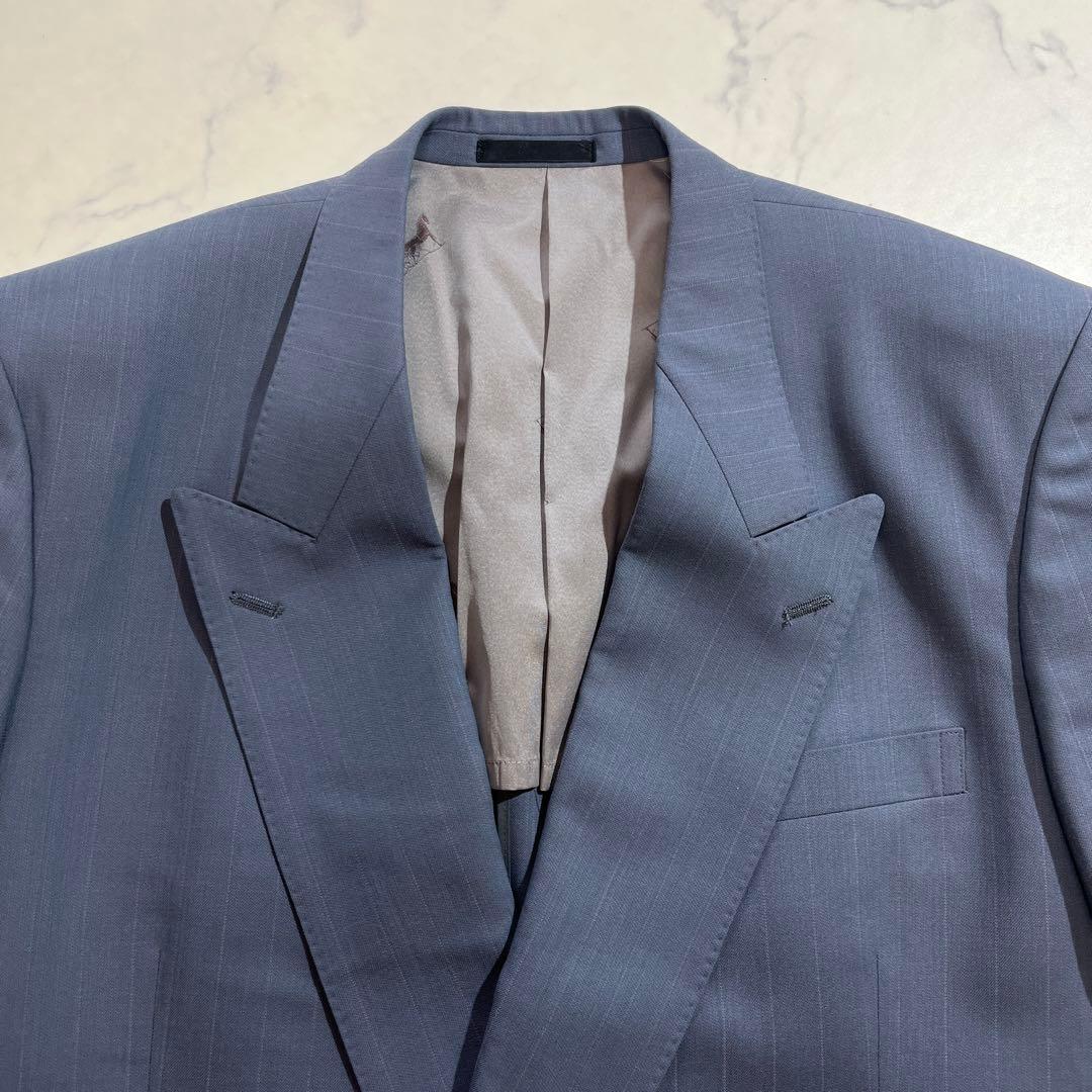 90s Vintage Double Setup Blue Gray Large Size