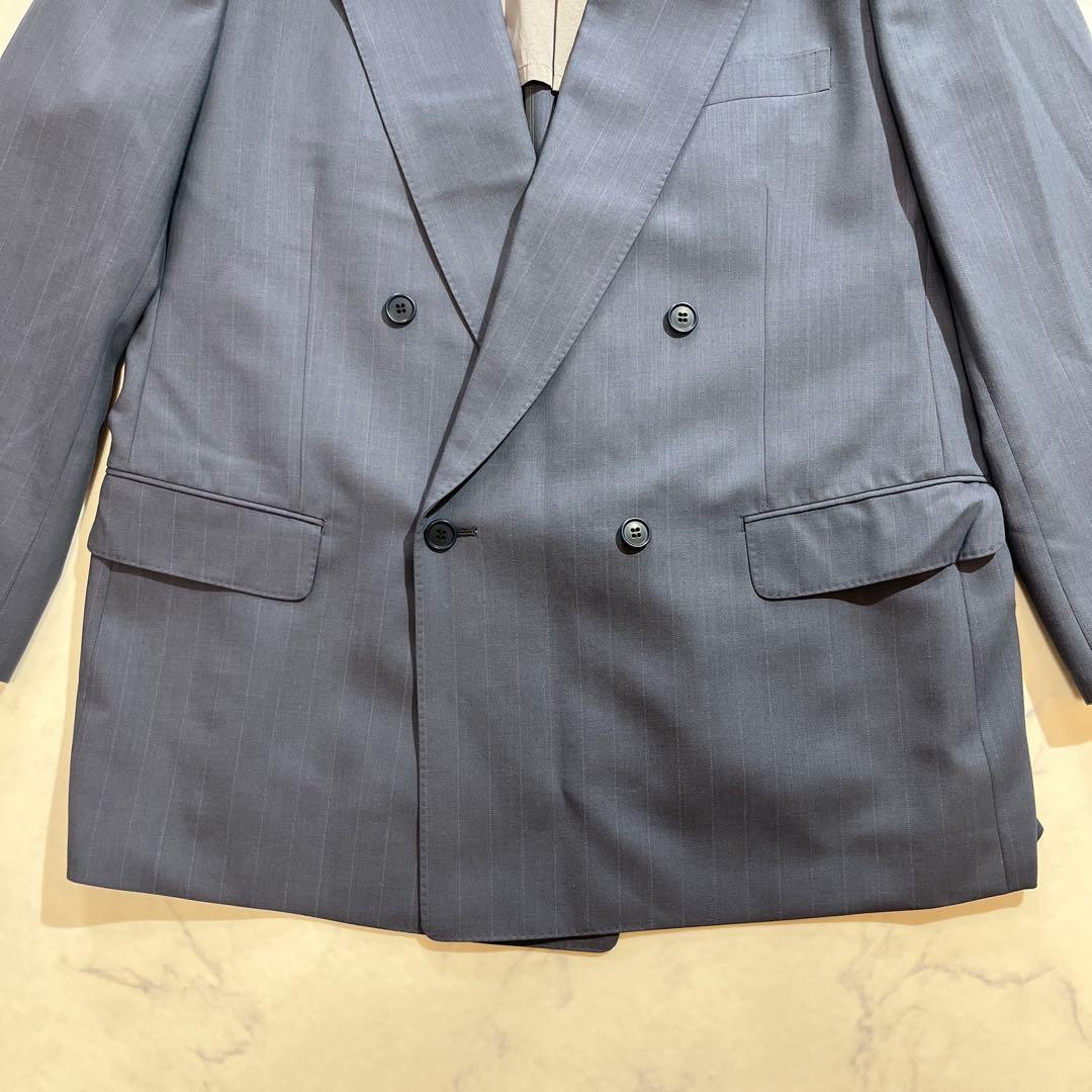 90s Vintage Double Setup Blue Gray Large Size