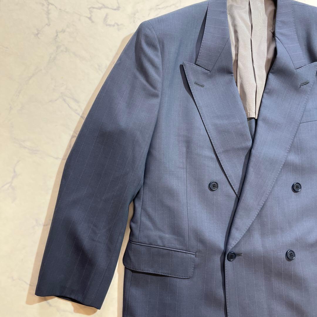 90s Vintage Double Setup Blue Gray Large Size