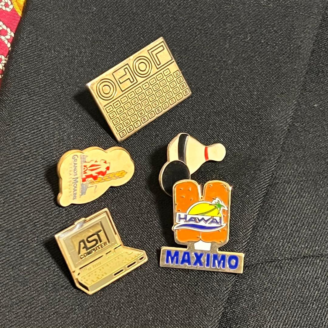 Vintage Double Setup Pin Badge Entrance Ceremony Graduation Ceremony CELINE