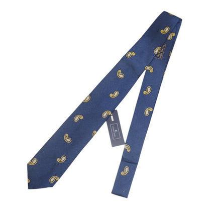 Made in Italy Franco Bassi Paisley Tie Silk Navy FB412