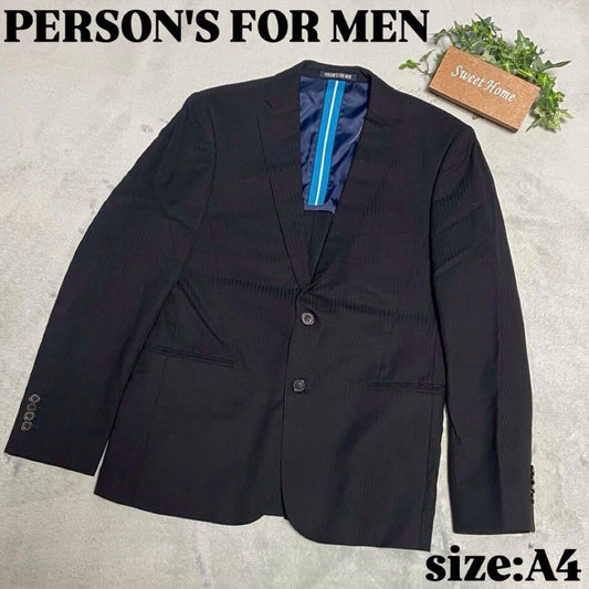[PERSON'S FOR MEN] Striped tailored jacket (A4) black