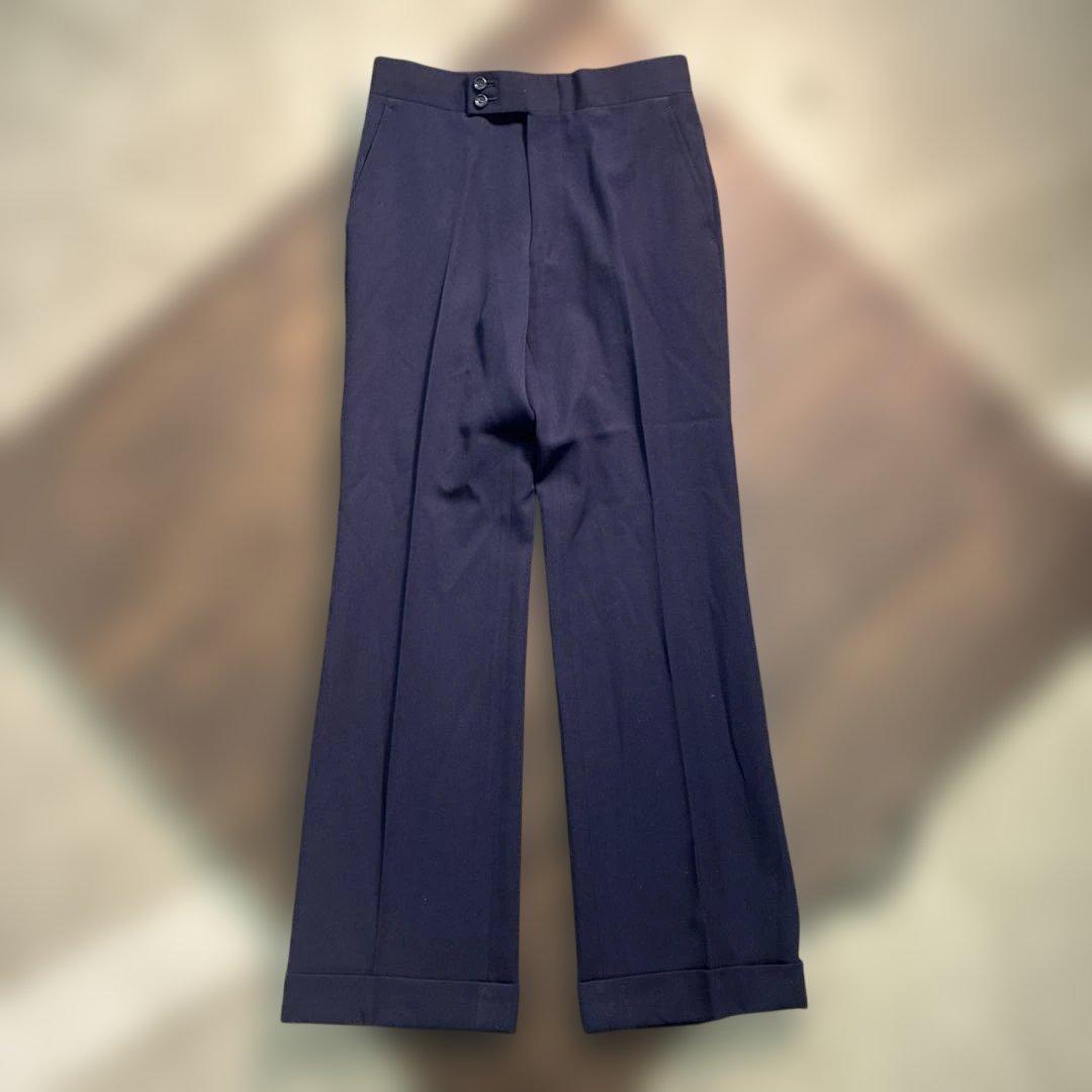 7LA1 Setup Suit Top and Bottom Set Navy Plain Men's Classic Old Clothes