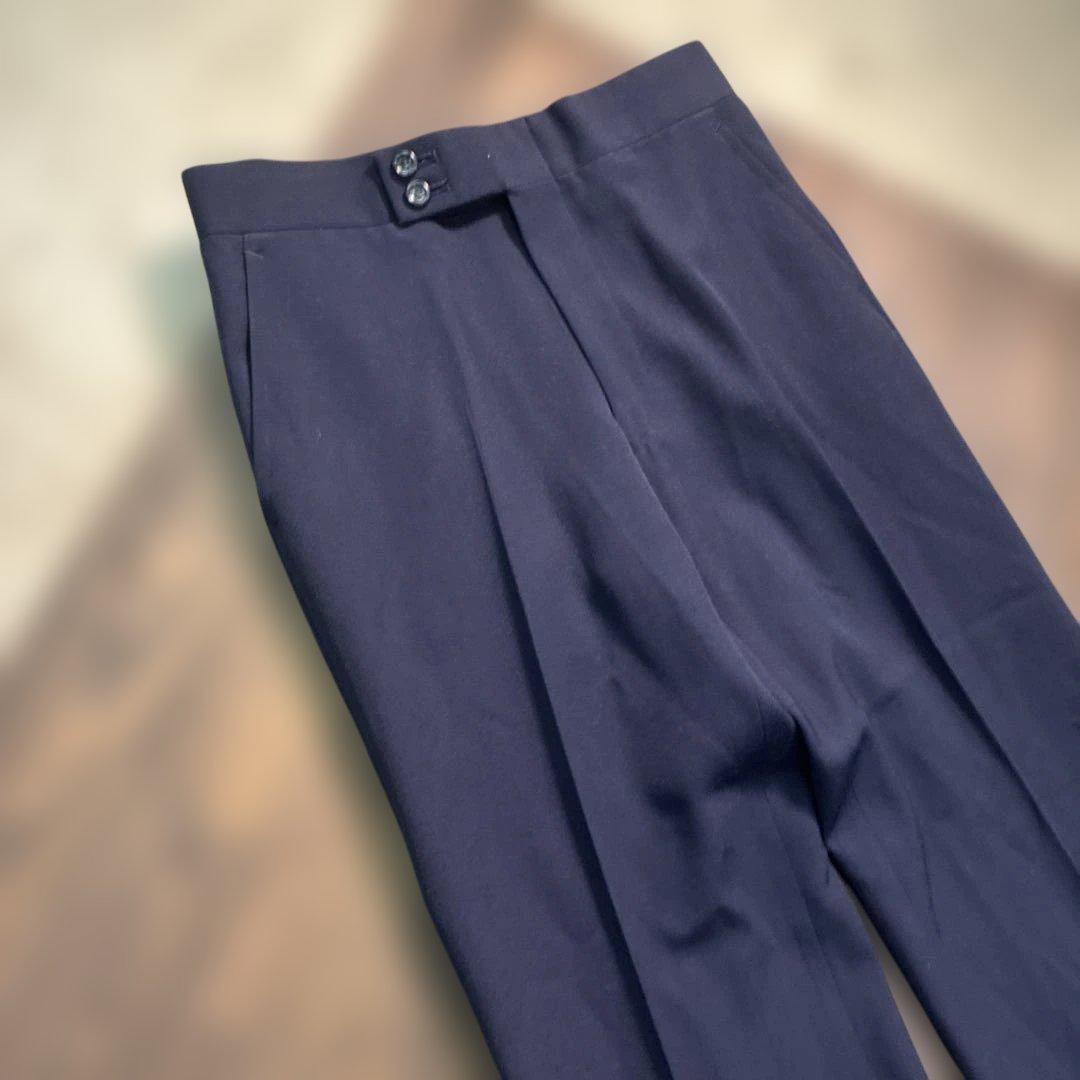 7LA1 Setup Suit Top and Bottom Set Navy Plain Men's Classic Old Clothes
