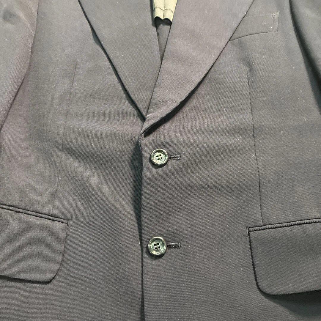 7LA1 Setup Suit Top and Bottom Set Navy Plain Men's Classic Old Clothes
