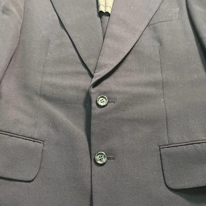 7LA1 Setup Suit Top and Bottom Set Navy Plain Men's Classic Old Clothes