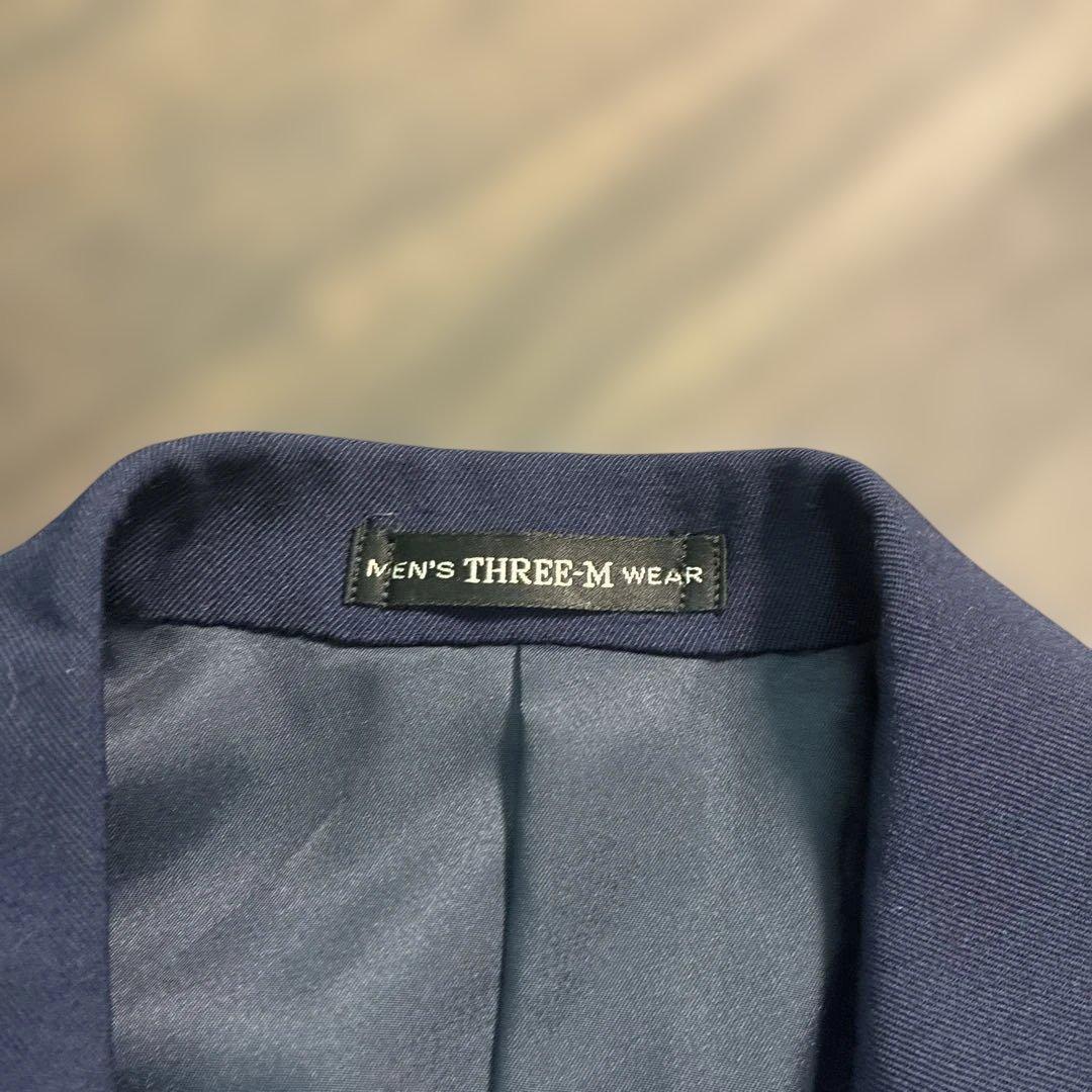 7LA1 Setup Suit Top and Bottom Set Navy Plain Men's Classic Old Clothes