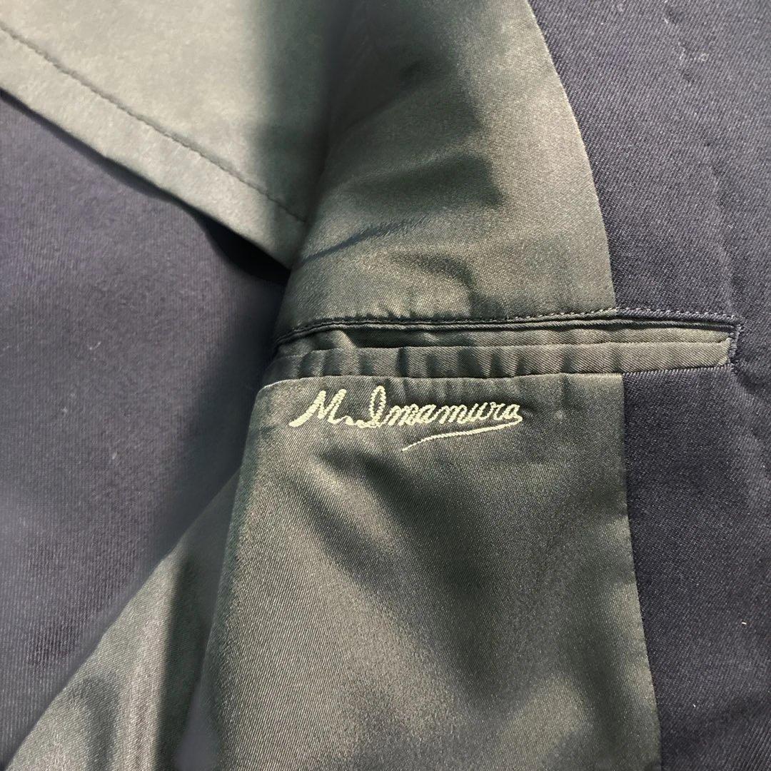 7LA1 Setup Suit Top and Bottom Set Navy Plain Men's Classic Old Clothes