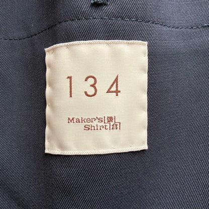 Good Condition Kamakura Shirt Navy Setup Made in Italy Suit XL Stretch