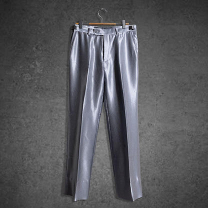 Vintage Distressed Old Clothes Single Setup Silver Stripe