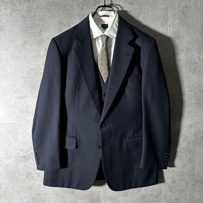 Finest Burberry Setup 3 Piece Suit 90s Vintage Sanyo Shokai