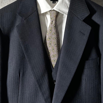 Finest Burberry Setup 3 Piece Suit 90s Vintage Sanyo Shokai